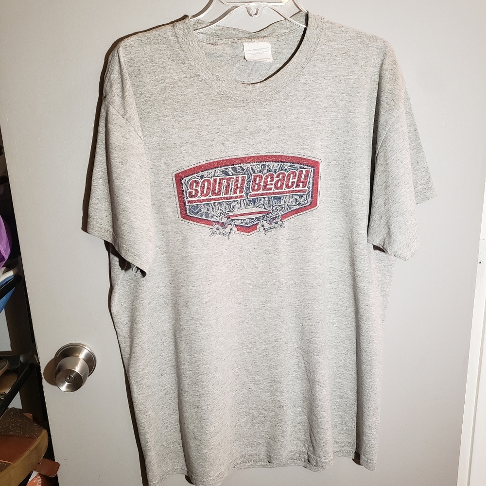 Men's South Beach T-Shirt - Size L (42 - 44) - Light Gray